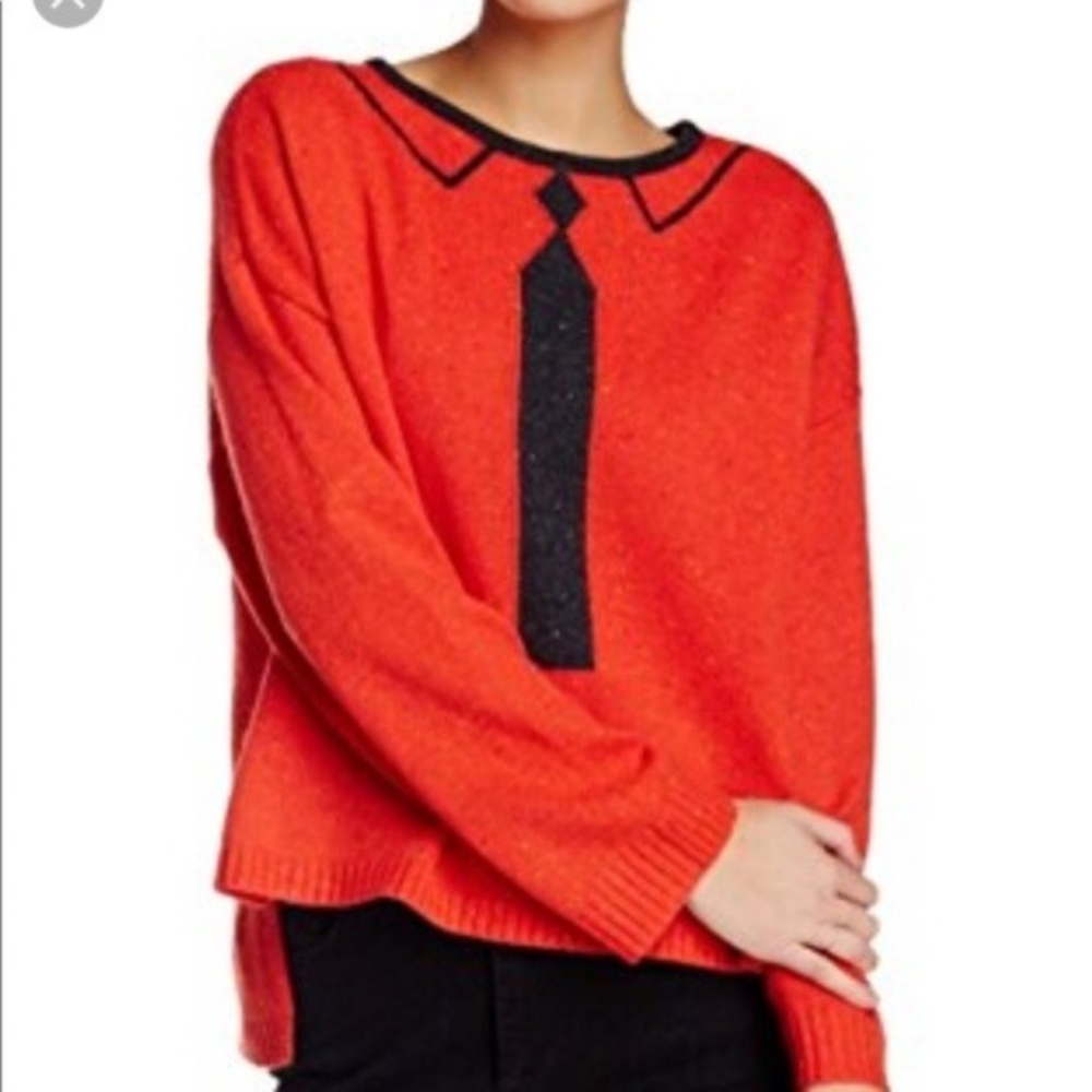 NWT Wildfox Dinner Party Vintage Tie Sweater S